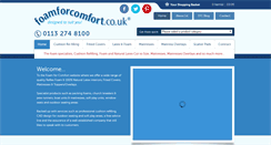 Desktop Screenshot of foamforcomfort.co.uk