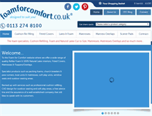 Tablet Screenshot of foamforcomfort.co.uk